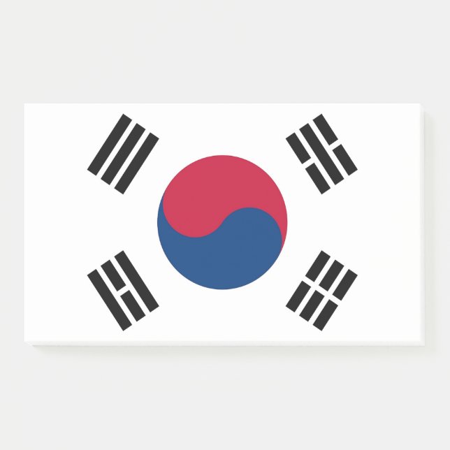 Notes with flag of South Korea (Front)