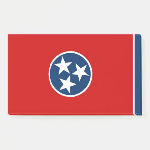 Notes with flag of Tennessee, USA