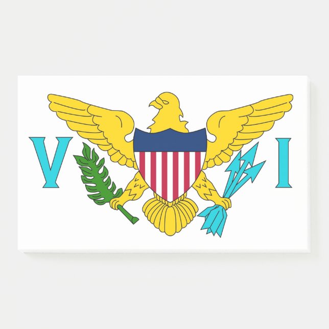 Notes with flag of Virgin Islands, USA (Front)