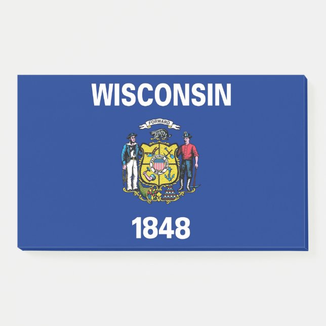 Notes with flag of Wisconsin, USA (Front)