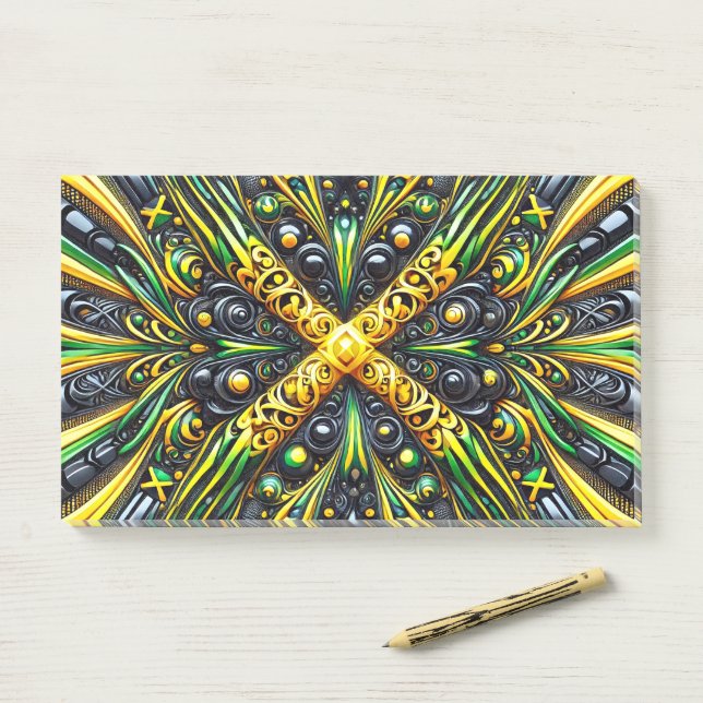 Notes with Jamaican Colours (On Desk)