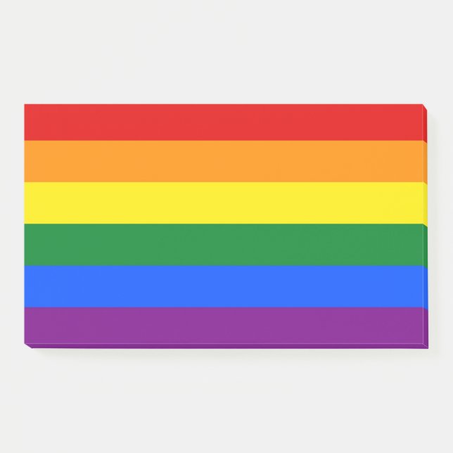 Notes with Pride Rainbow flag of LGBT (Front)