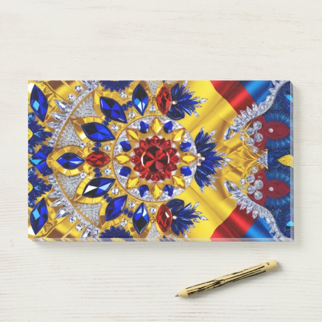 Notes with Romanian Colours (On Desk)