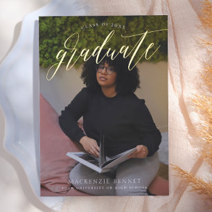 Noteworthy Real Gold Script 2 Photo Graduate