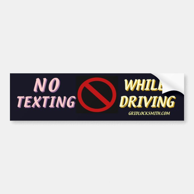 NoTextingWhileDriving Bumper Sticker (Front)