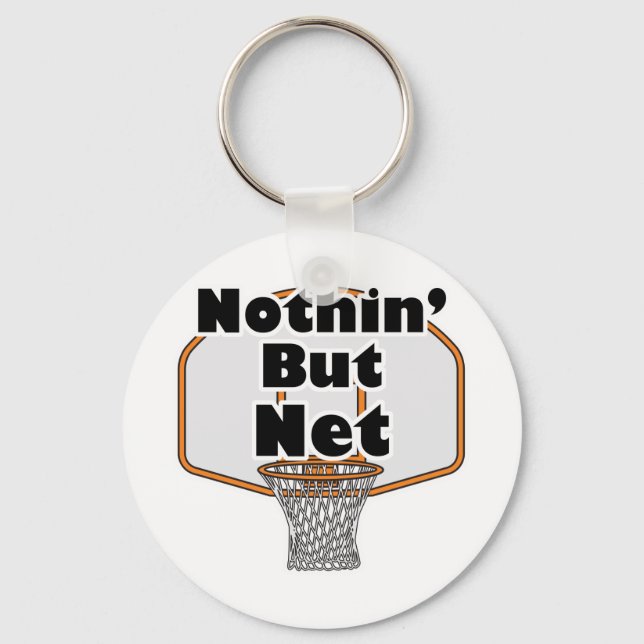 nothin but net basketball hoop keychain (Front)