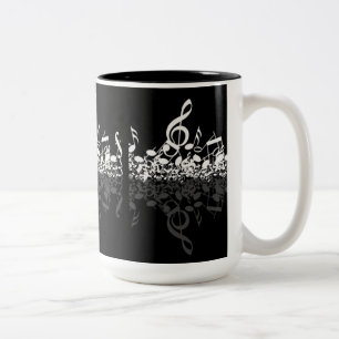 Nothin' But Treble Music Notes Black Mug