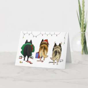Nothin' Butt A Belgian Christmas Holiday Card
