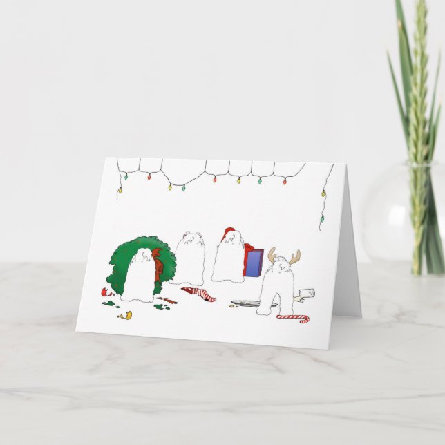 Nothin' Butt A Maltese Christmas Holiday Card (Front)