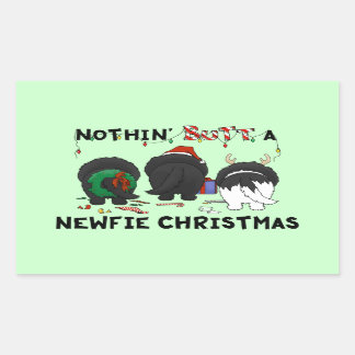 Nothin' Butt A Newfie Christmas Sticker