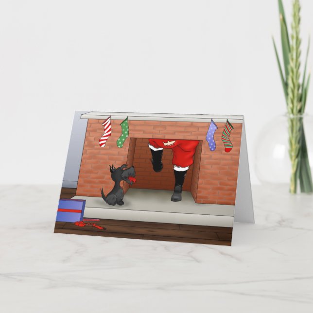 Nothin' Butt A Scottie Christmas Holiday Card (Front)
