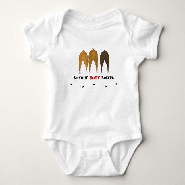 Nothin' Butt Boxers Baby Bodysuit (Front)
