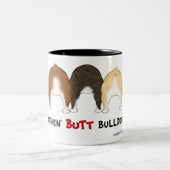 Nothin' Butt Bulldogs Two-Tone Coffee Mug (Center)