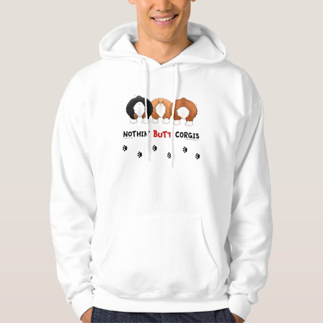 Nothin' Butt Corgis Hoodie (Front)