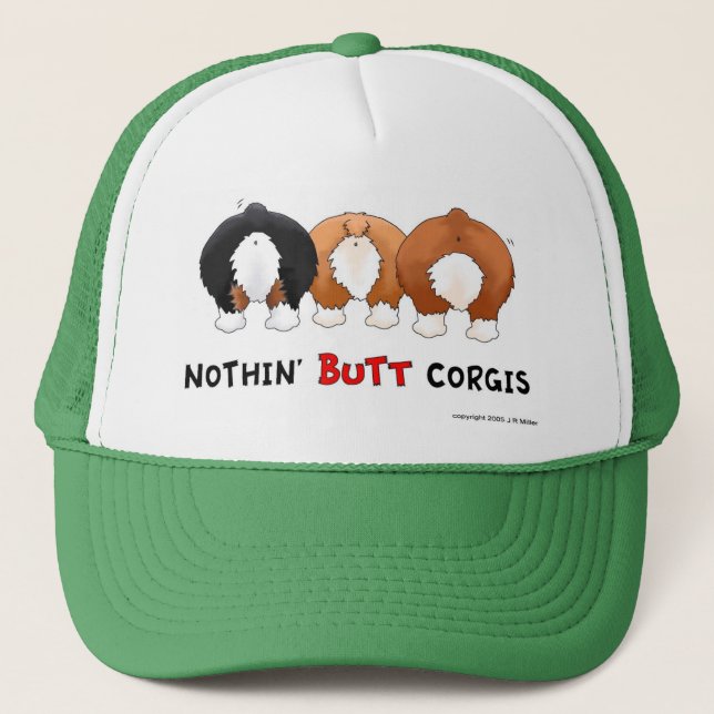 Nothin' Butt Corgis Trucker Hat (Front)