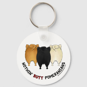 Nothin' Butt Pomeranians Keychain