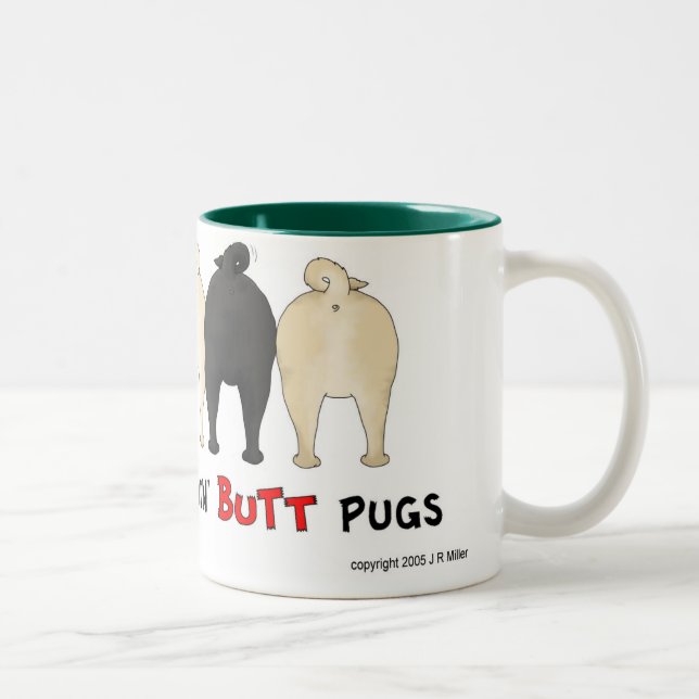 Nothin' Butt Pug Mug (Right)