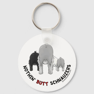 Nothin' Butt Schnauzers Keychain