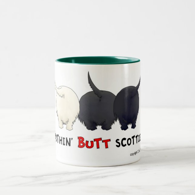 Nothin' Butt Scotties Two-Tone Coffee Mug (Center)
