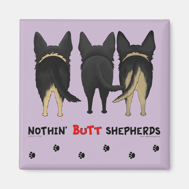 Nothin' Butt Shepherds Magnet (Front)