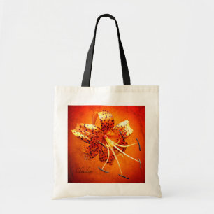 "Nothing Bashful" Tiger Lily Custom Budget Tote