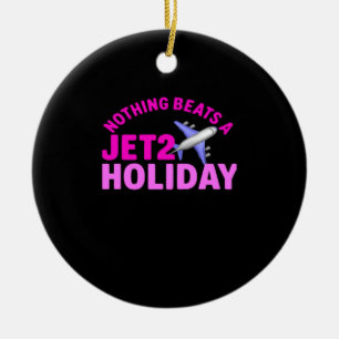 Nothing Beats A Jet2 Holiday Meme Sloth Ceramic Ornament