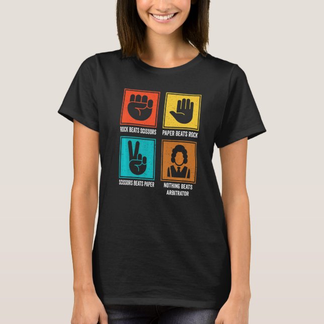 Nothing Beats Arbitrator Adjudicator Arbiter Media T-Shirt (Front)