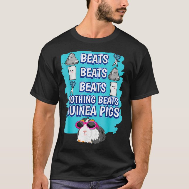 Nothing Beats Guinea Pigs Rock Paper Scissors Guin T-Shirt (Front)