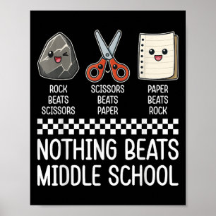 Nothing Beats Middle School Funny Back To School T Poster