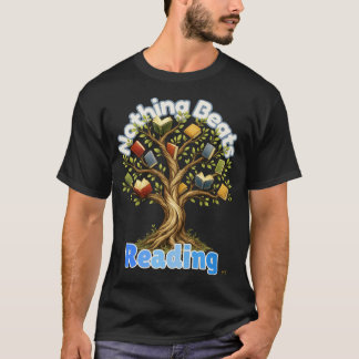 Nothing Beats Reading Book Tree Teacher Gift T-Shirt