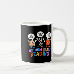 Nothing beats reading funny book lover  coffee mug