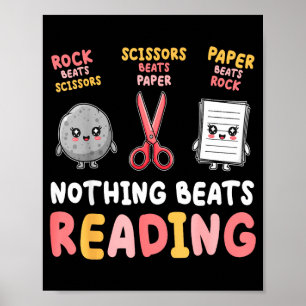 Nothing beats reading funny rock paper scissors poster