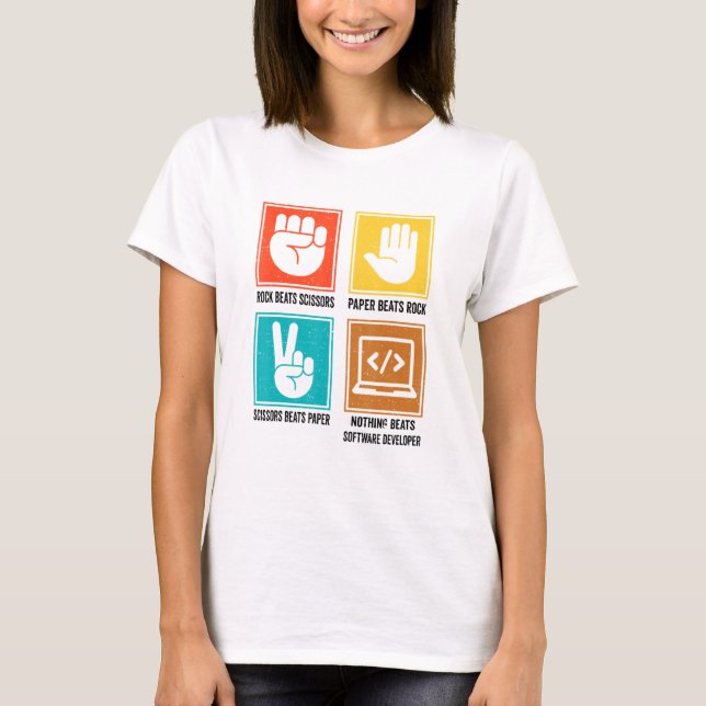 Nothing Beats Software Developer Programmer Coding T-Shirt (Front)
