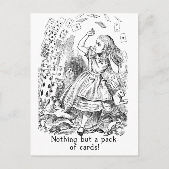 Nothing but a Pack of Cards! Postcard (Front)