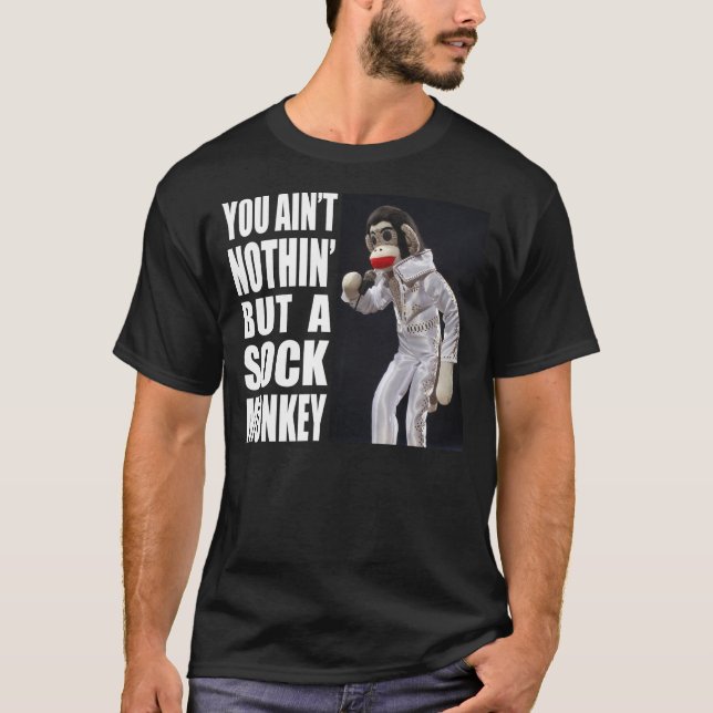 Nothing but a Sock Monkey Dark T-Shirt (Front)