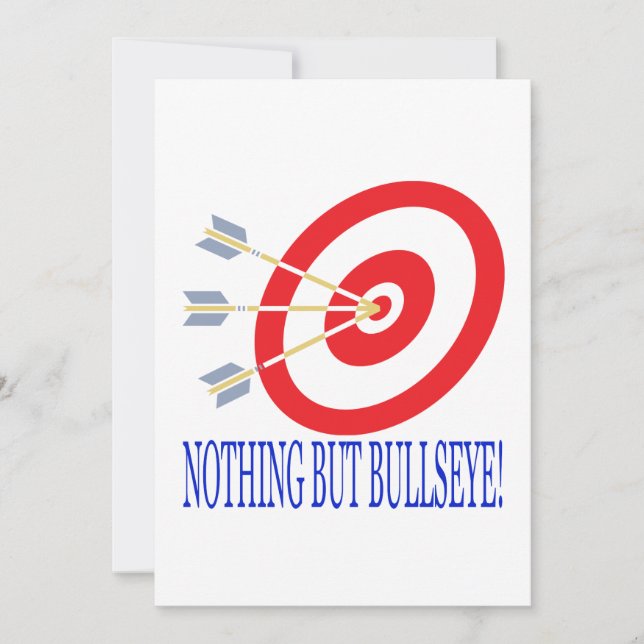 Nothing But Bullseye Invitation (Front)