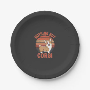 Nothing But Corgi Paper Plate