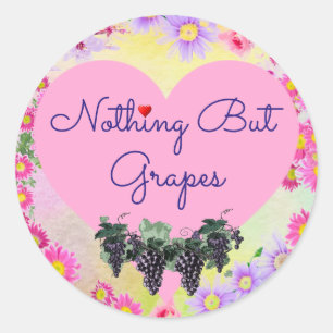Nothing But Grapes Sticker