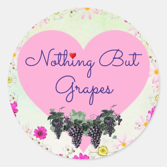 Nothing But Grapes Sticker (Front)