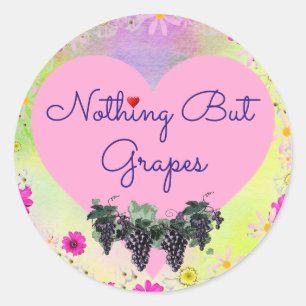 Nothing But Grapes Sticker