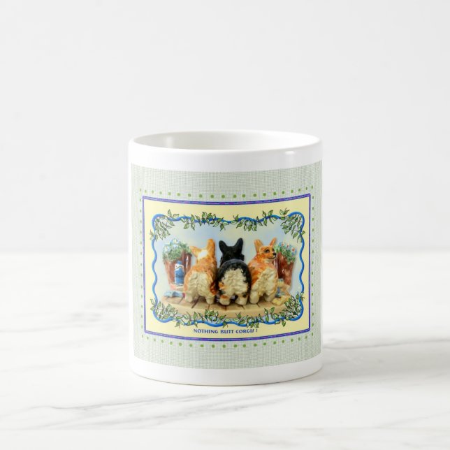 Nothing Butt Corgis! Tri-colour Corgi Mug (Center)