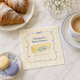 Nothing Butter Than a Baby Shower Napkin