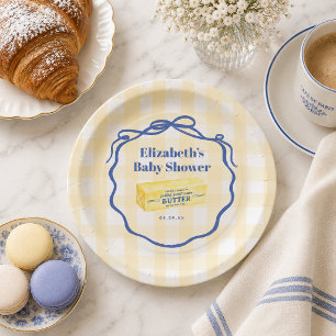 Nothing Butter Than a Baby Shower Paper Plate