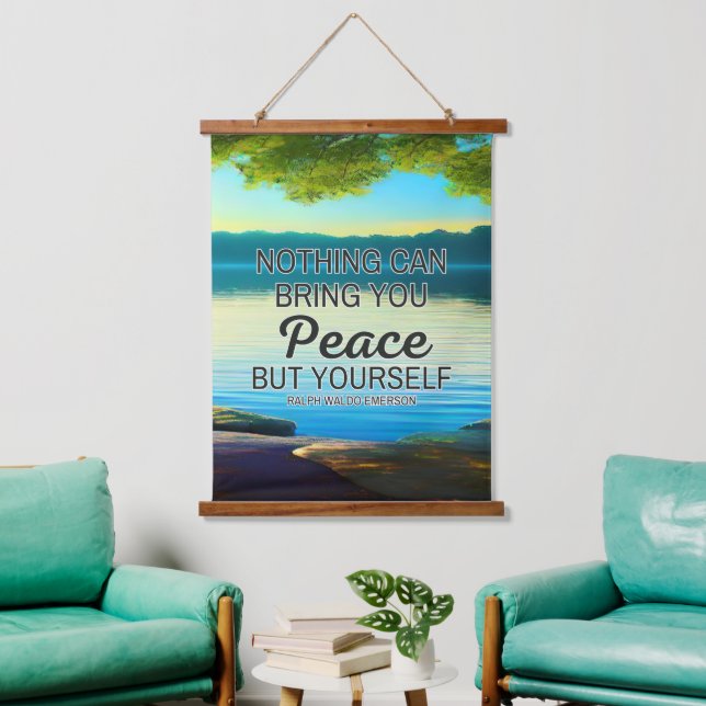 Nothing Can Bring You Peace But Yourself Tapestry (Living Room)