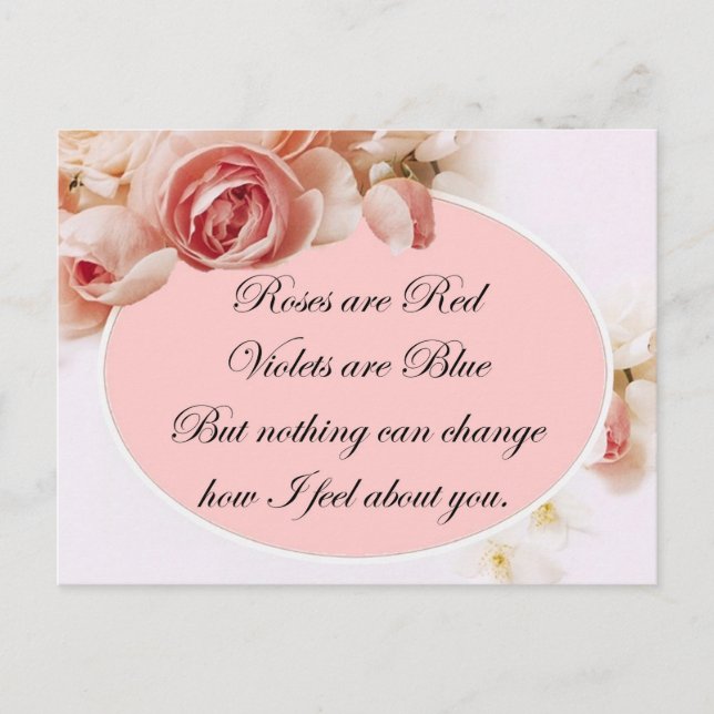 Nothing can change how I feel about you Postcard (Front)