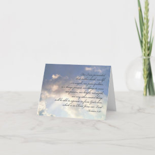 Nothing can separate us from God's love, hospice, Card