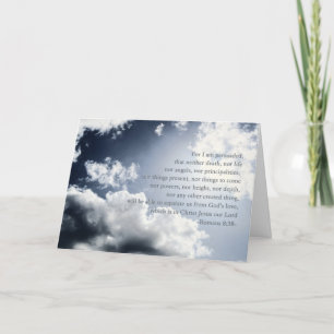 Nothing can separate us from God's love, hospice, Card