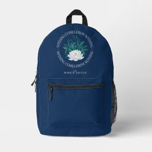 Nothing Comes From Nothing - The White Lotus Printed Backpack