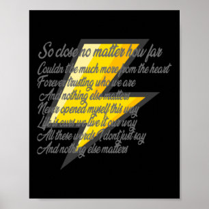 Nothing Else S (lyrics) Sticker Poster
