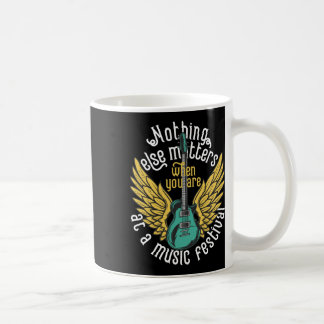 Nothing Else S - Music Festival Winged Guitar Tee  Coffee Mug